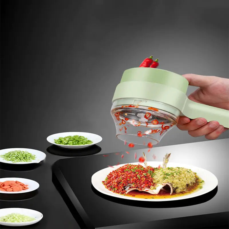 Electric Vegetable Cutter Set Handheld Wireless Electric