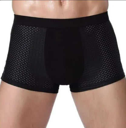 Men's Ice Silk Mesh U-Convex Boxer Briefs