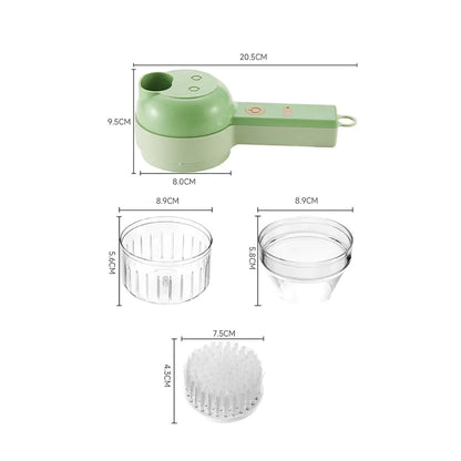 Electric Vegetable Cutter Set Handheld Wireless Electric